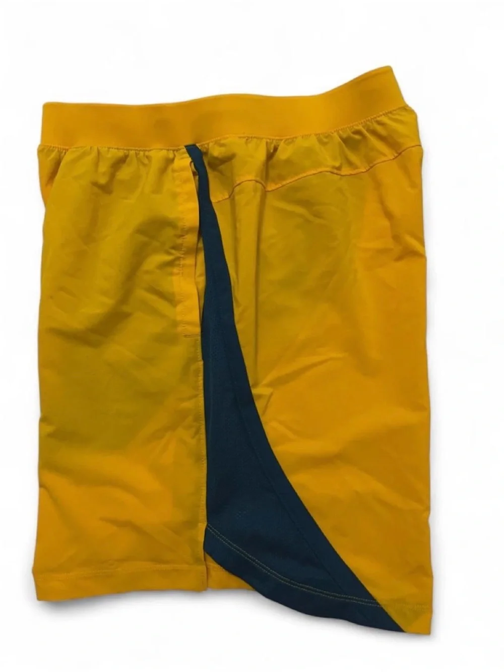 Under Armour Men’s Gold Athletic Shorts with Black Panels